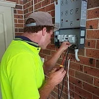 Our electrician Christopher Andersson